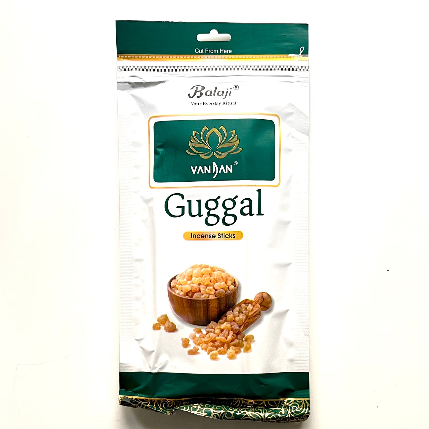 Balaji Vandan GUGGAL Incense Sticks Zipper (120 gms)