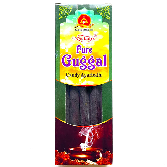 Misbah's PURE GUGGAL Candy Agarbathi Thick Incense Sticks (10 sticks)