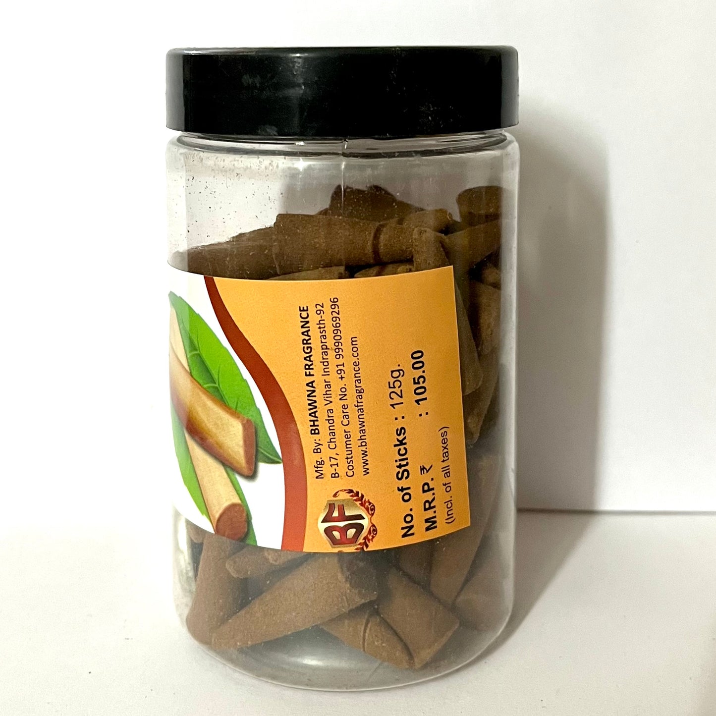 Bhawna Sugandh SANDAL Incense Cones Jar (125 gms)