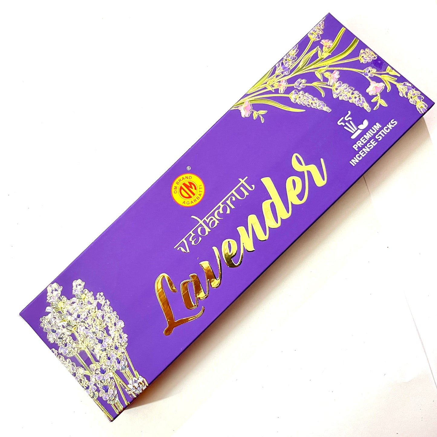 Om Brand Vedamrut LAVENDER Premium Incense Sticks (50 gms)