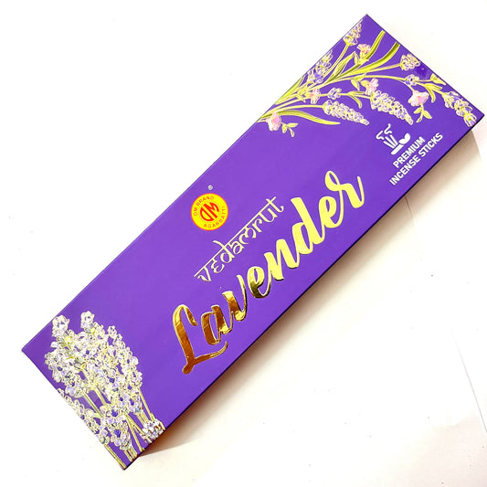 Om Brand Vedamrut LAVENDER Premium Incense Sticks (50 gms)