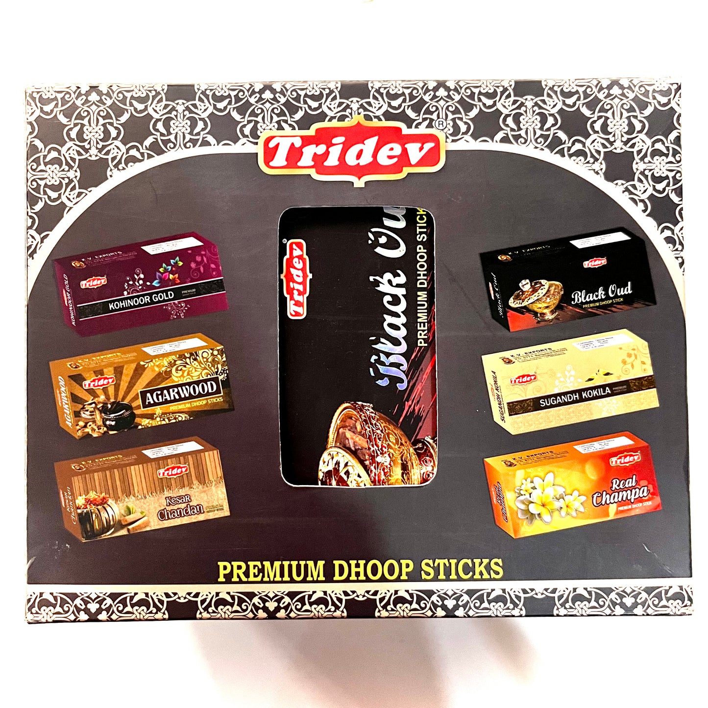 Combo of 12 Tridev Premium Dhoop Sticks (80gms*12= 960gms)