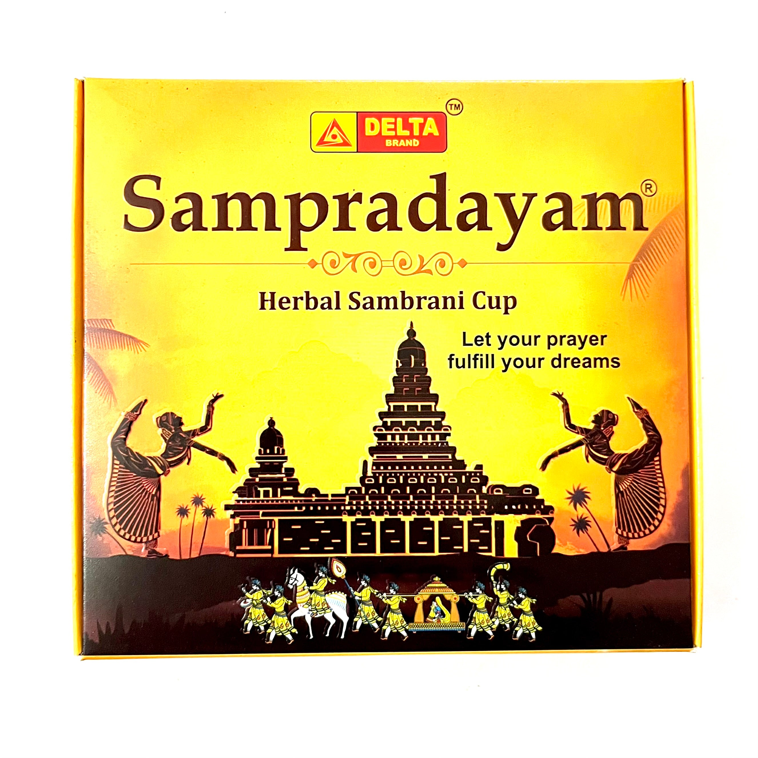 Delta SAMPRADAYAM Herbal Sambrani Cup (12 Cups)