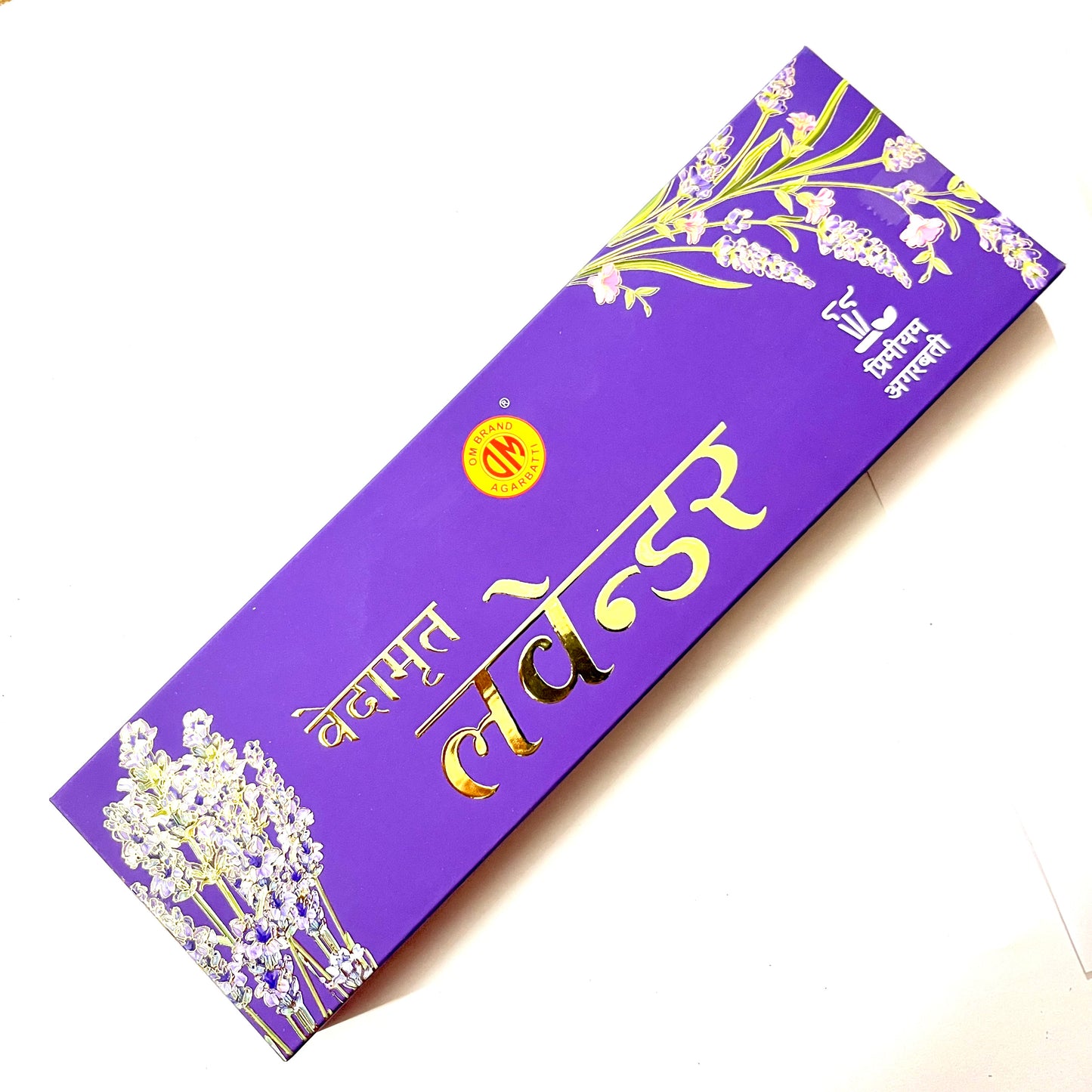 Om Brand Vedamrut LAVENDER Premium Incense Sticks (50 gms)