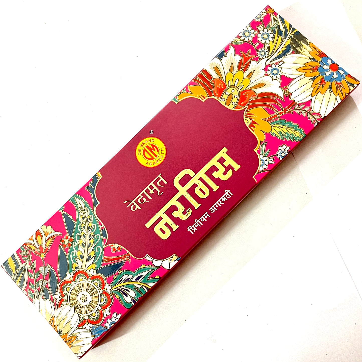 Om Brand Vedamrut NARGIS Premium Incense Sticks (50 gms)