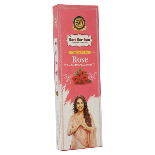 Hari Darshan Natural Series ROSE Premium Masala Agarbatti (60 gms)