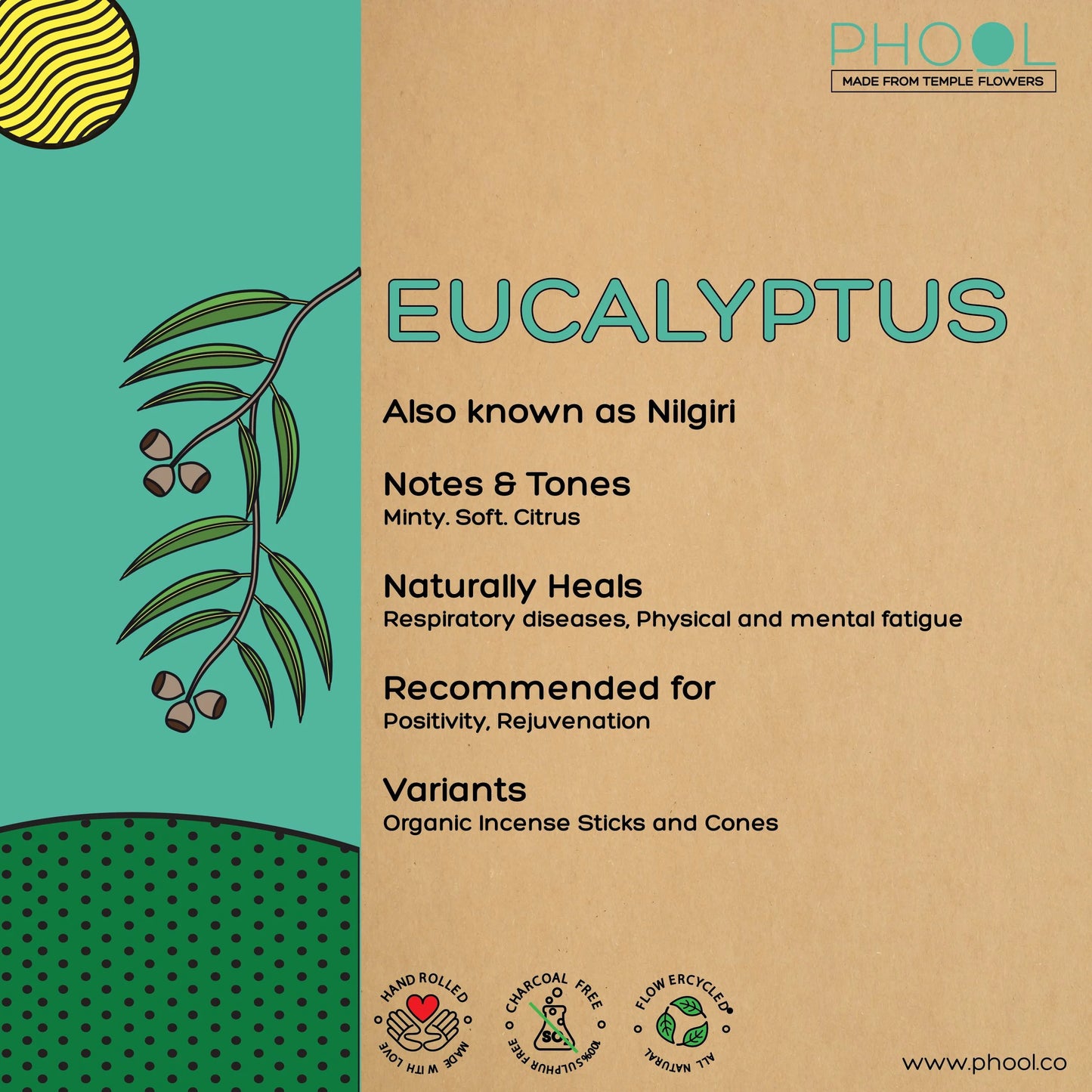 Phool EUCALYPTUS Luxury Incense Sticks (40 sticks)