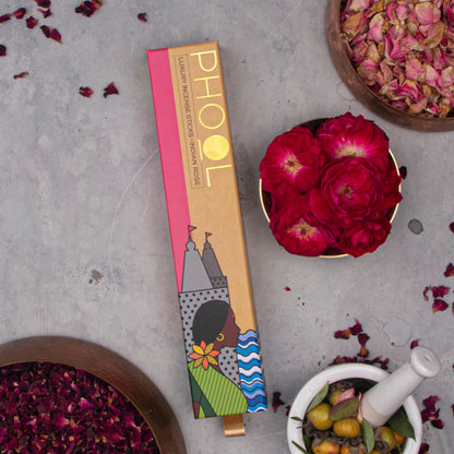 Phool INDIAN ROSE Luxury Incense Sticks (40 sticks)