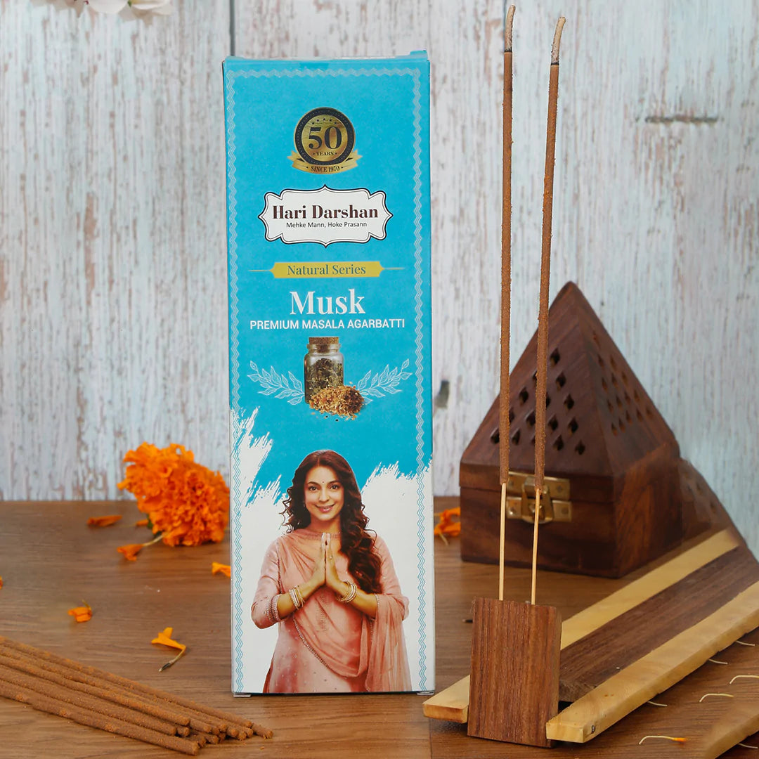 Hari Darshan Natural Series MUSK Premium Masala Agarbatti (60 gms)